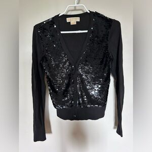 michael kors sparkling cardigan small